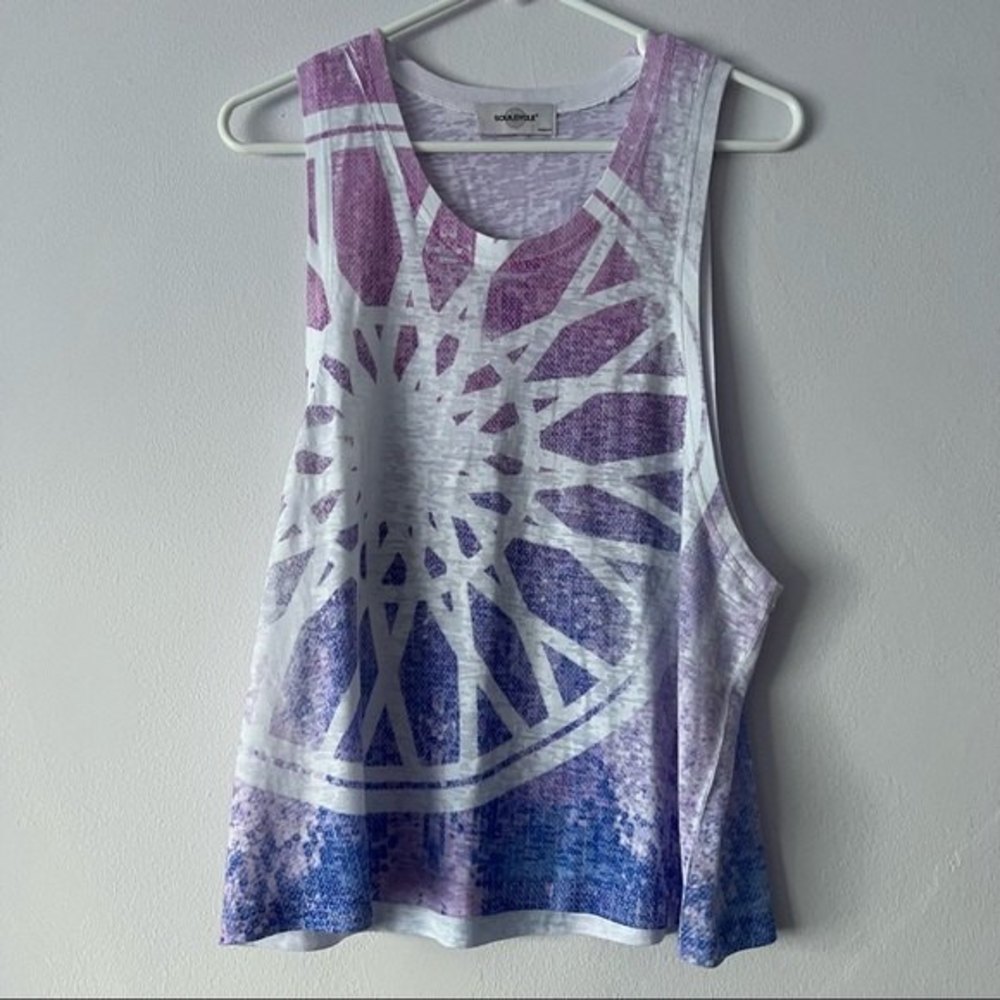 🪴 Soulcycle Tank Top Purple Ombre Sequin Medium
